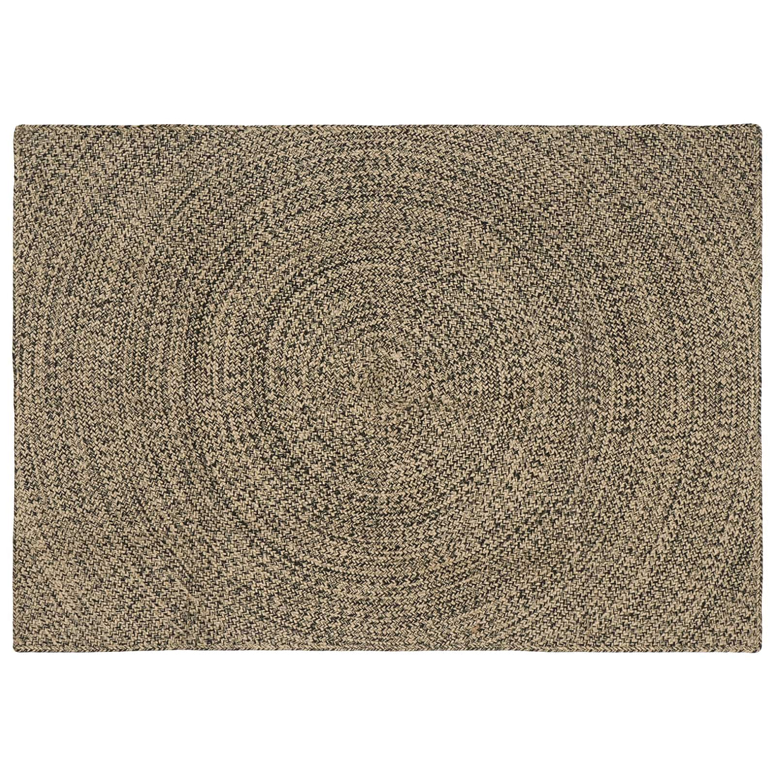 vidaXL Alfombra de área Natural y negro 120 x 170 cm yute