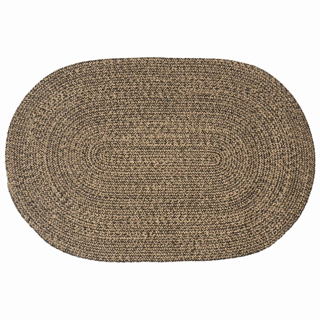 vidaXL Alfombras de área Negro 100 x 152 cm yute
