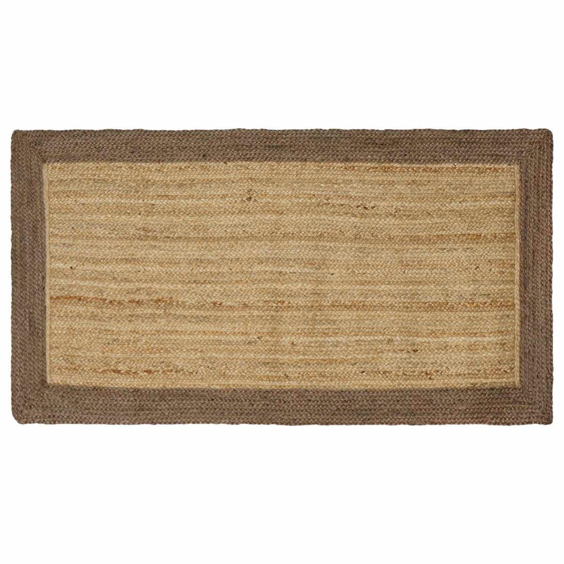 vidaXL Alfombra de área Gris 100 x 200 cm yute