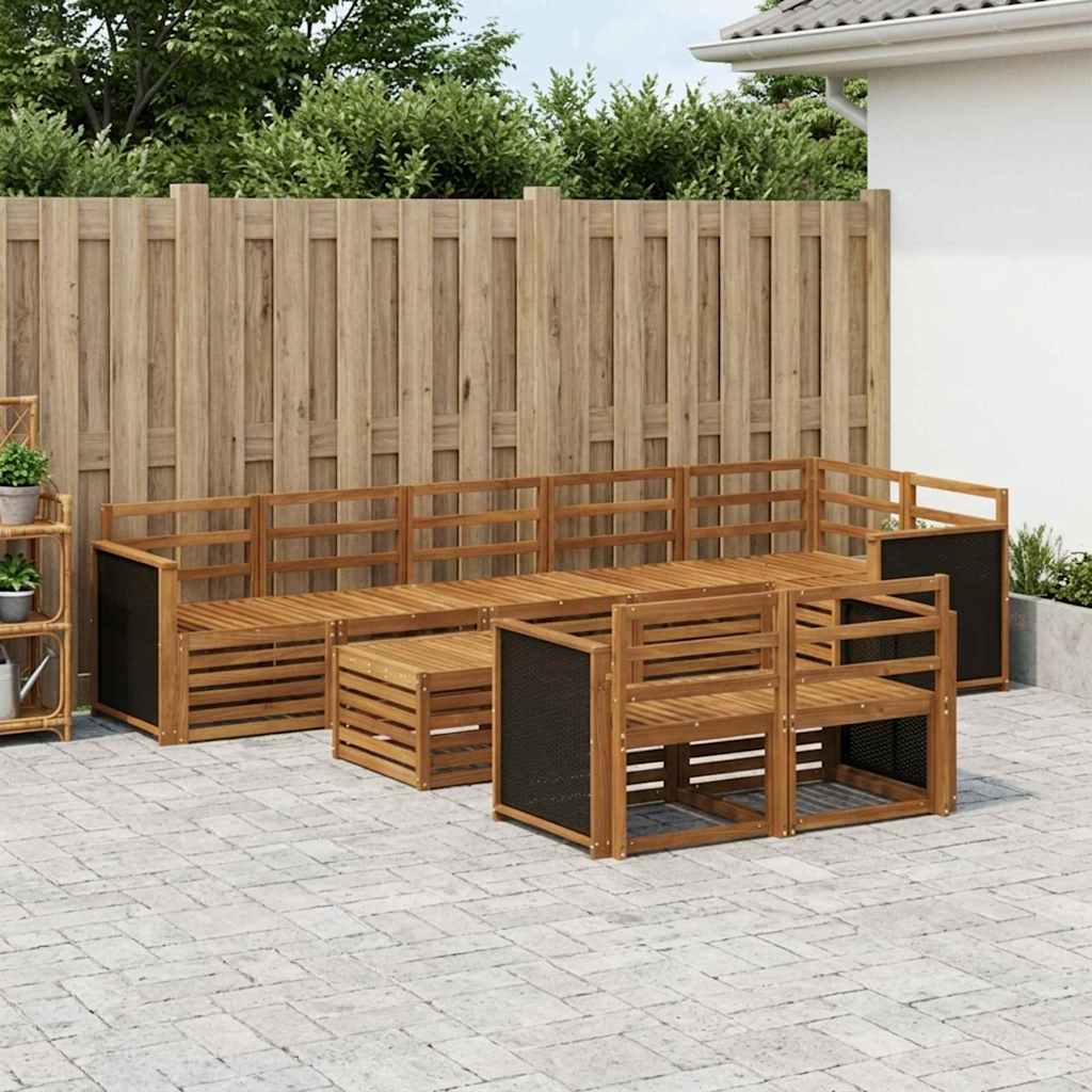 vidaXL Juegos de sofás Madera de Acacia Sólida