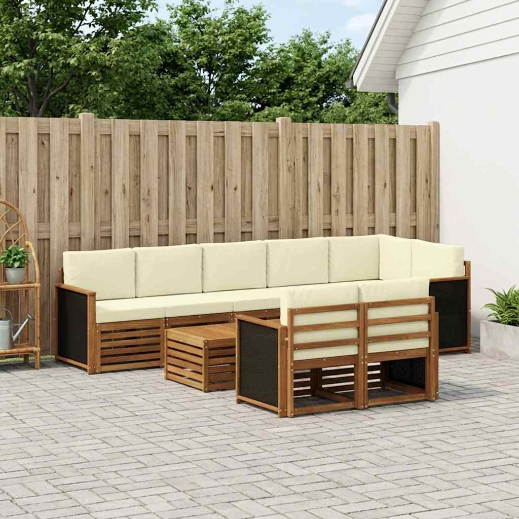vidaXL Juegos de sofás Madera de Acacia Sólida