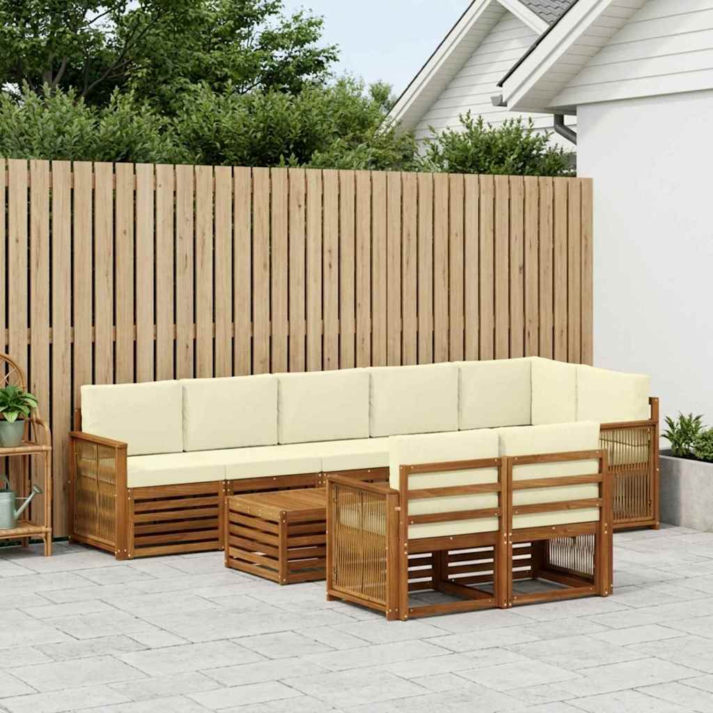 vidaXL Juegos de sofás Madera de Acacia Sólida