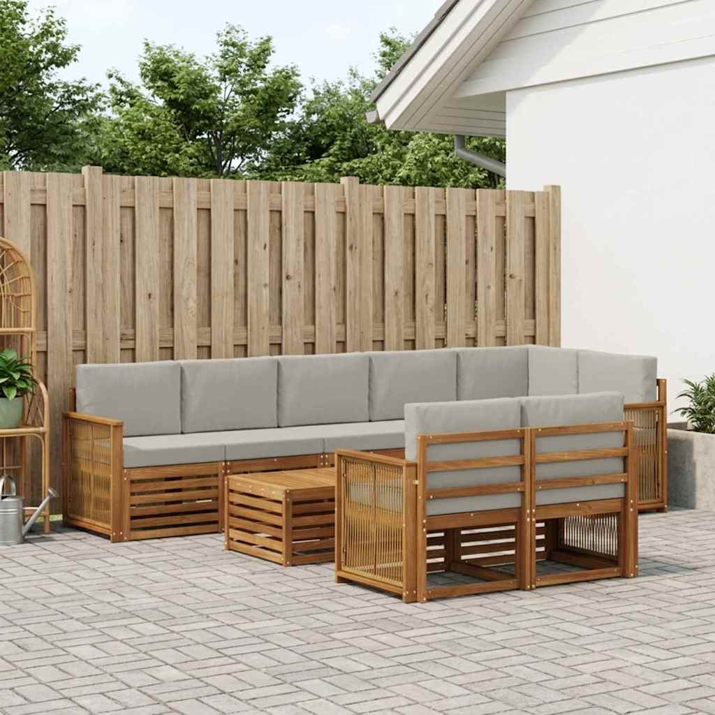 vidaXL Juegos de sofás Madera de Acacia Sólida