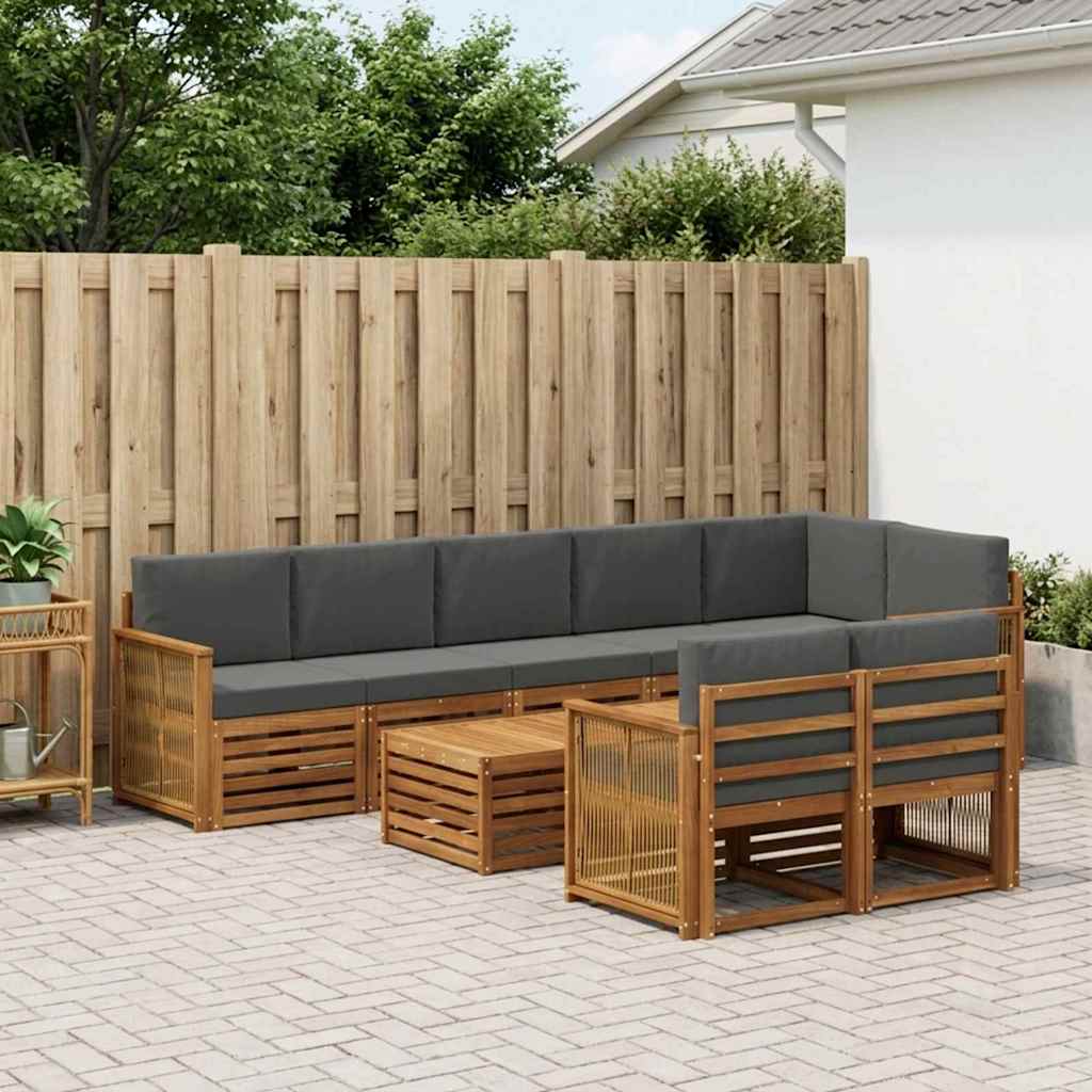 vidaXL Juegos de sofás Madera de Acacia Sólida