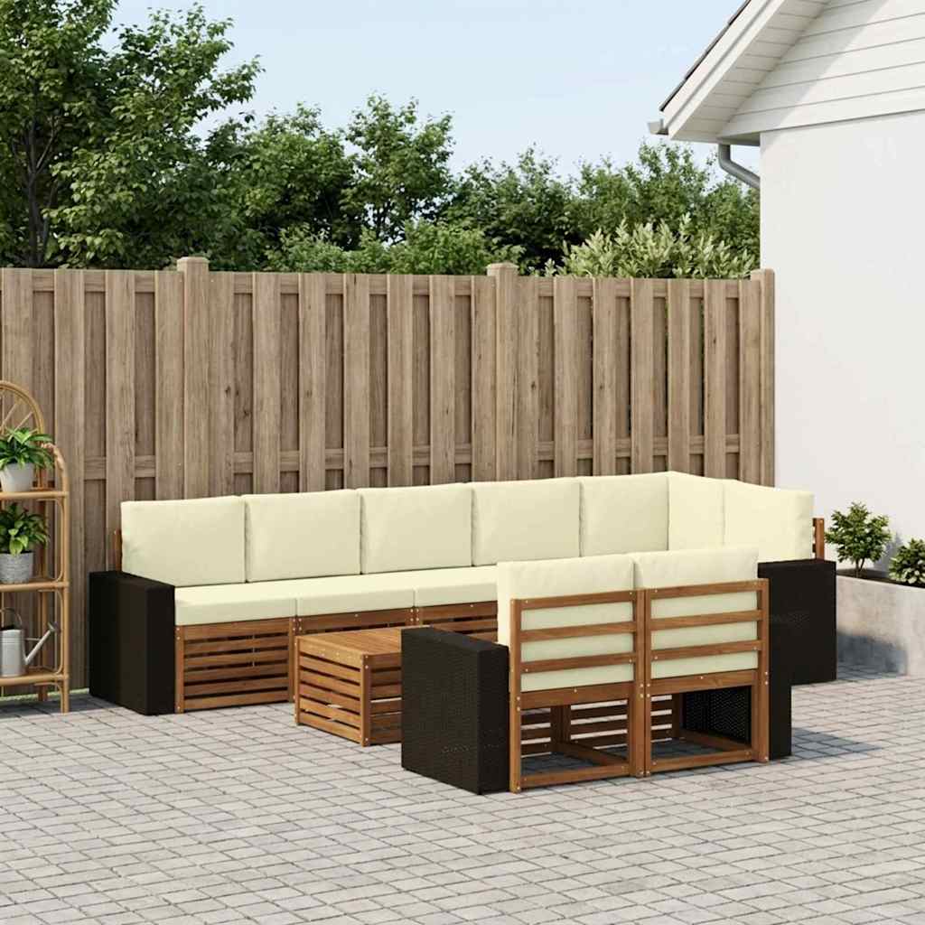 vidaXL Juegos de sofás Madera de Acacia Sólida