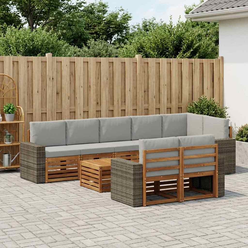 vidaXL Juegos de sofás Madera de Acacia Sólida