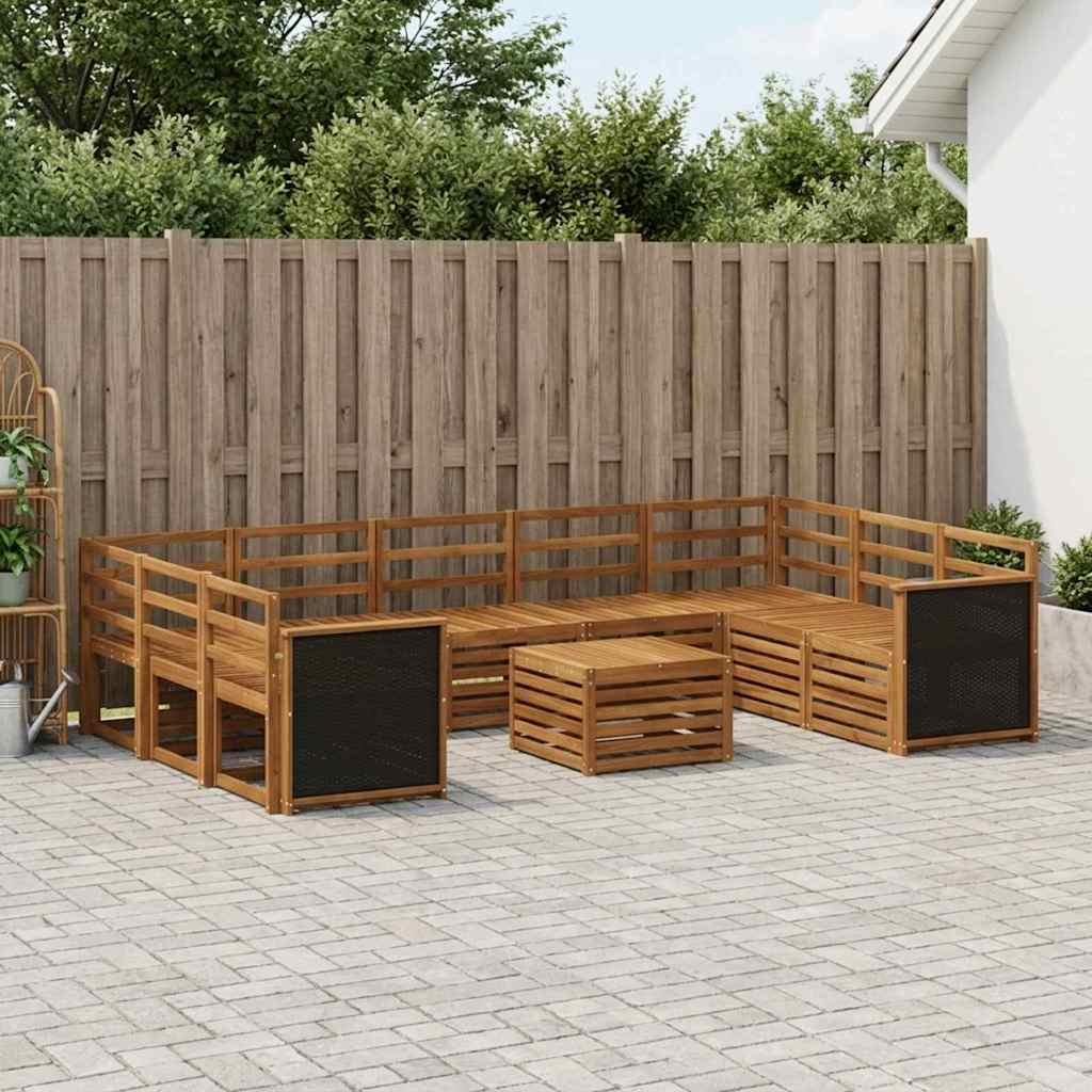 vidaXL Juegos de sofás Madera de Acacia Sólida
