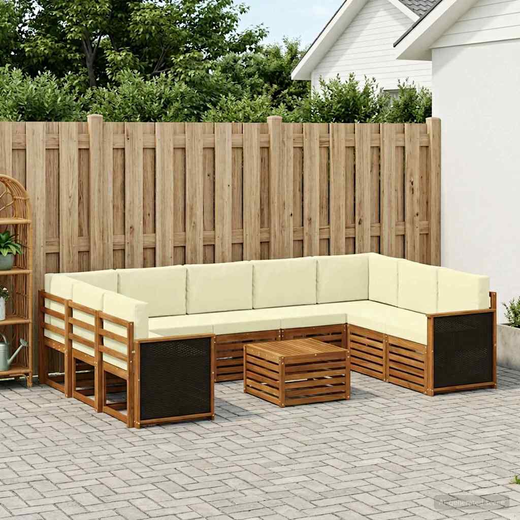 vidaXL Juegos de sofás Madera de Acacia Sólida