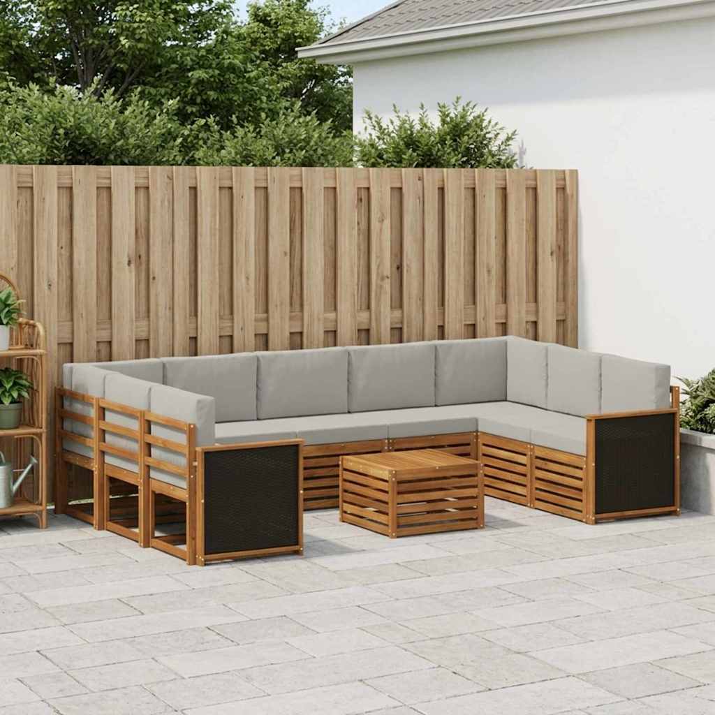 vidaXL Juegos de sofás Madera de Acacia Sólida