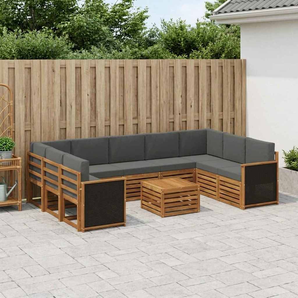 vidaXL Juegos de sofás Madera de Acacia Sólida