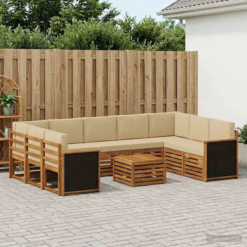 vidaXL Juegos de sofás Madera de Acacia Sólida