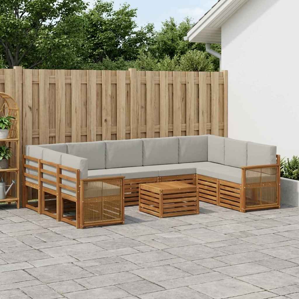 vidaXL Juegos de sofás Madera de Acacia Sólida