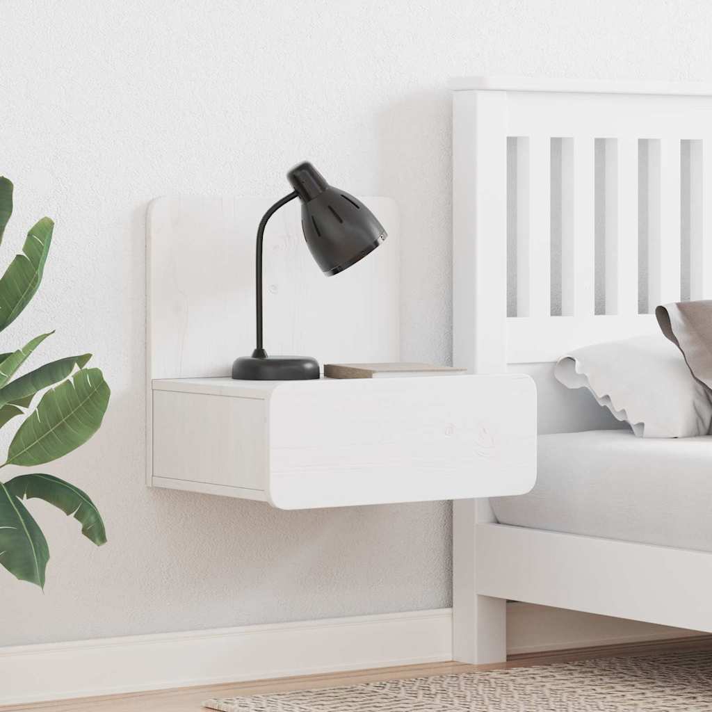 vidaXL Mesita de Noche 44 x 32,5 x 40 cm Madera maciza de pino