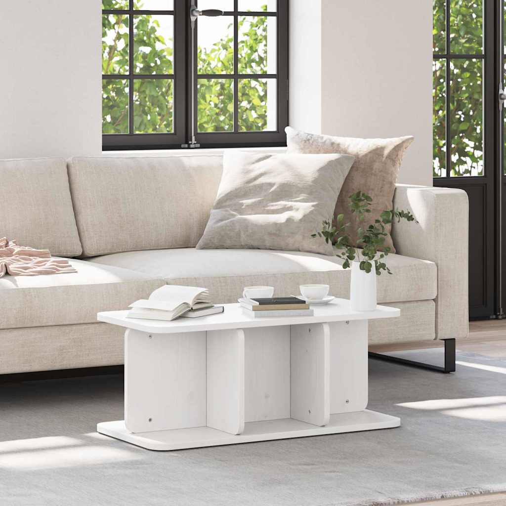 vidaXL Mesa de Café 80 x 39,5 x 33,5 cm Madera maciza de pino