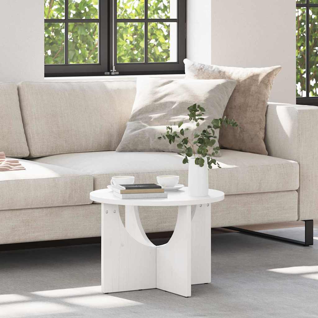 vidaXL Mesa de Café 50 x 50 x 35 cm Madera maciza de pino