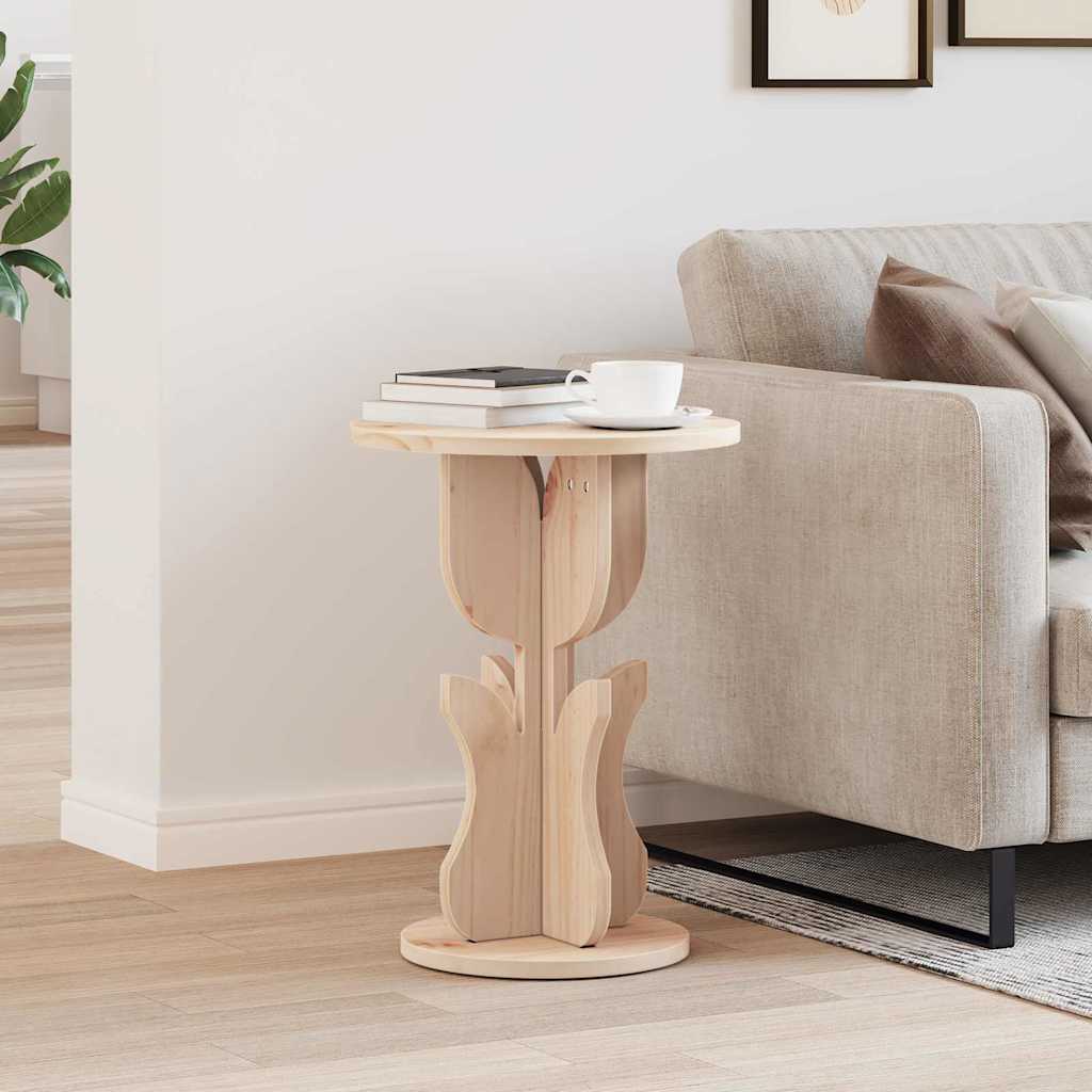 vidaXL Mesa de Café Natural 39,5 x 39,5 x 53,5 cm