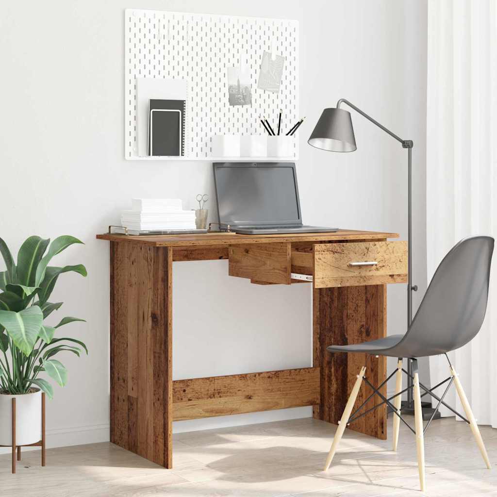 vidaXL Escritorio Madera vieja 100 x 50 x 76 cm Madera de ingeniería