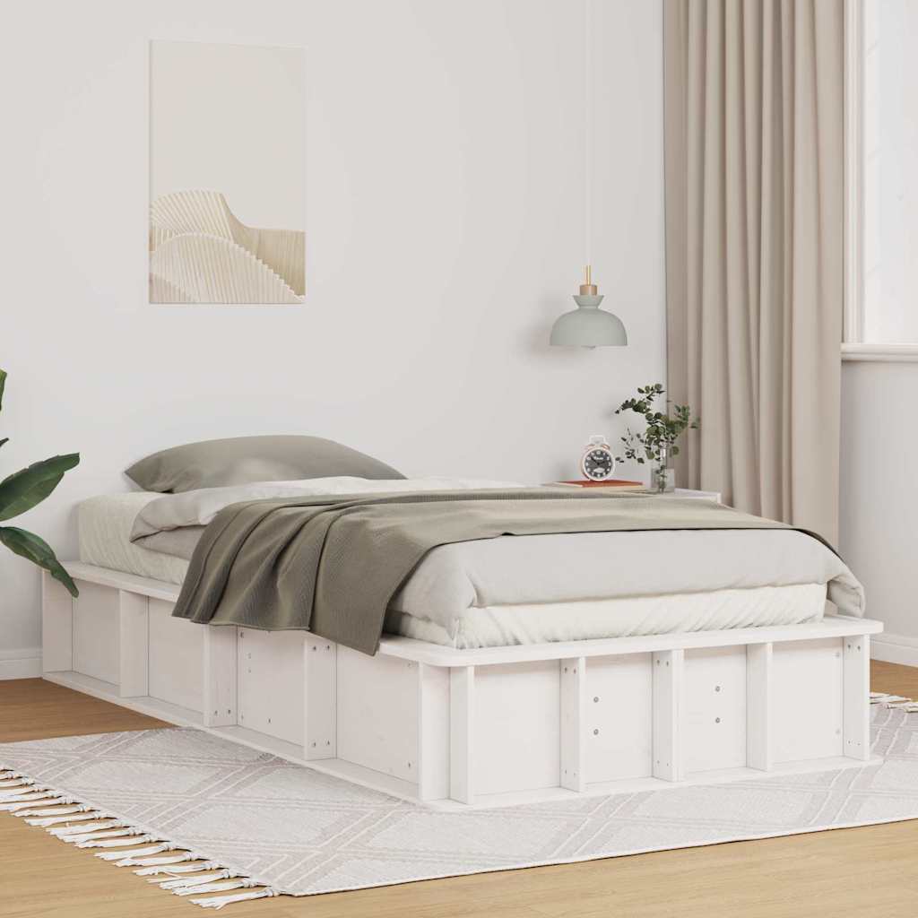 vidaXL Estructura de cama 90 x 200 cm Madera de pino macizo