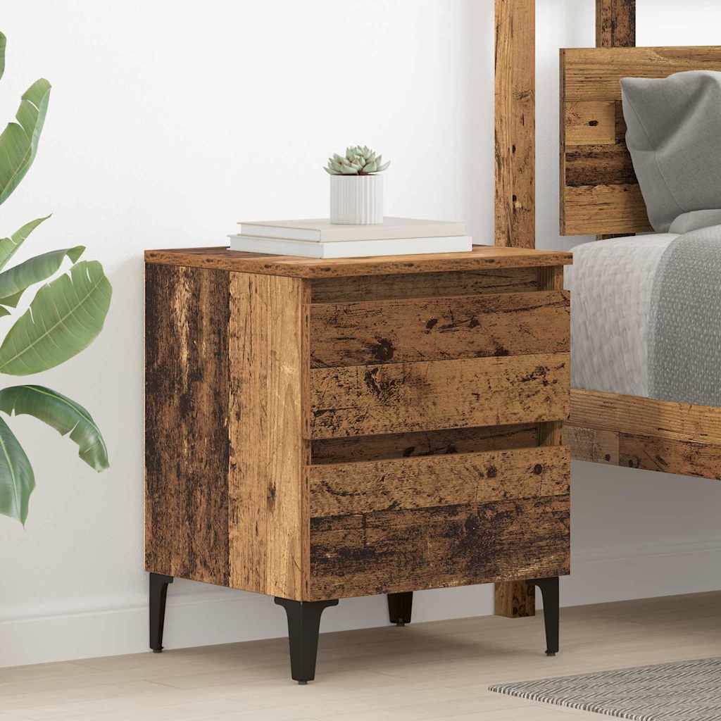 vidaXL Armario de Noche Madera vieja 40 x 35 x 50 cm