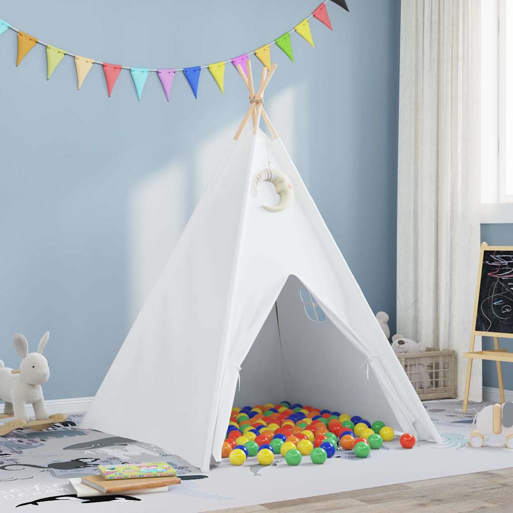 vidaXL Tienda tipi 120 x 120 x 150 cm Tela y Plástico