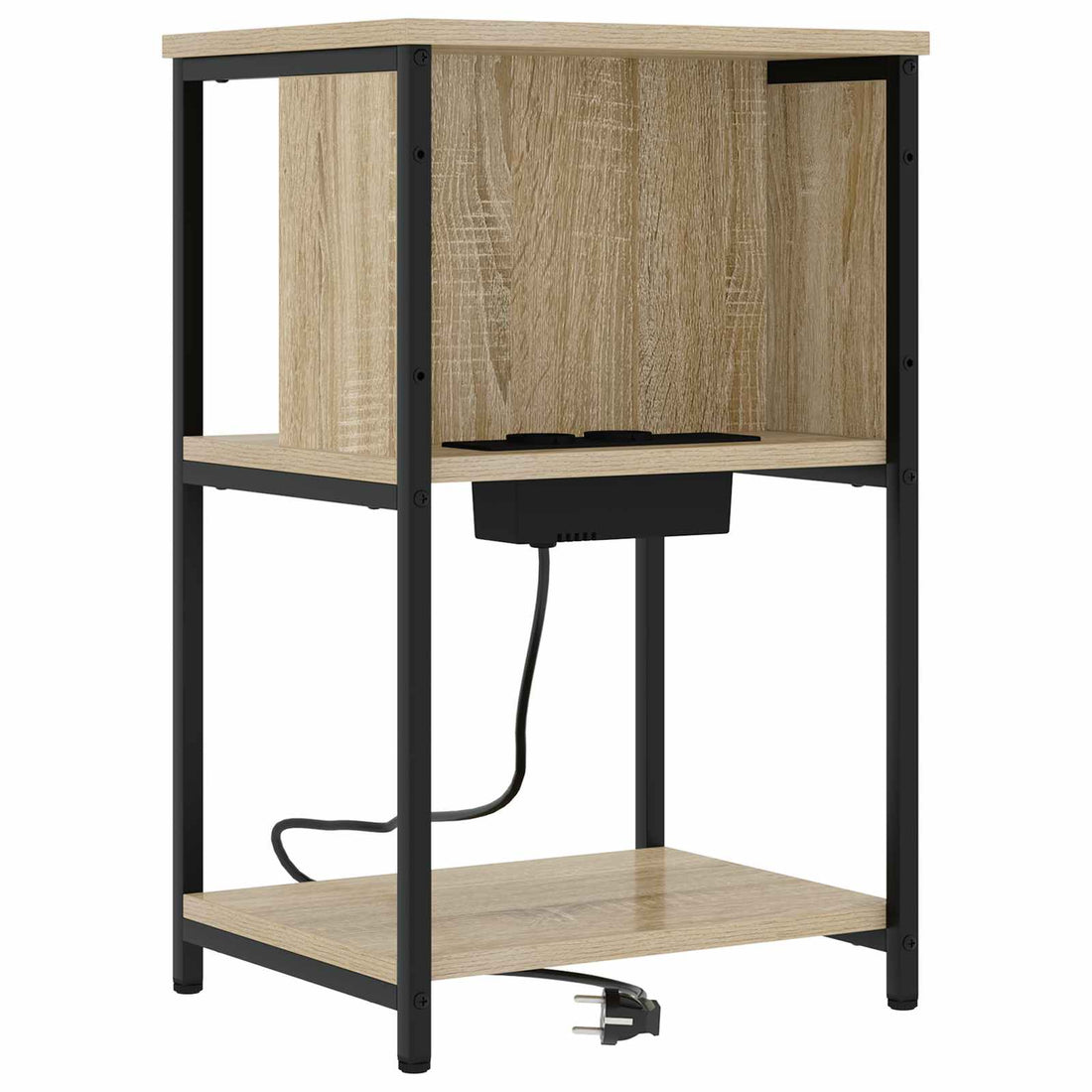 vidaXL Armario de Noche Roble Sonoma 38 x 31 x 61 cm