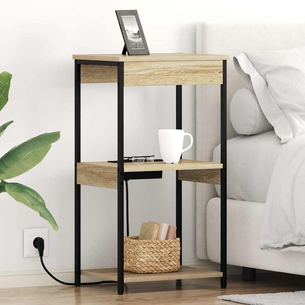vidaXL Armario de Noche Roble Sonoma 41 x 31 x 76 cm