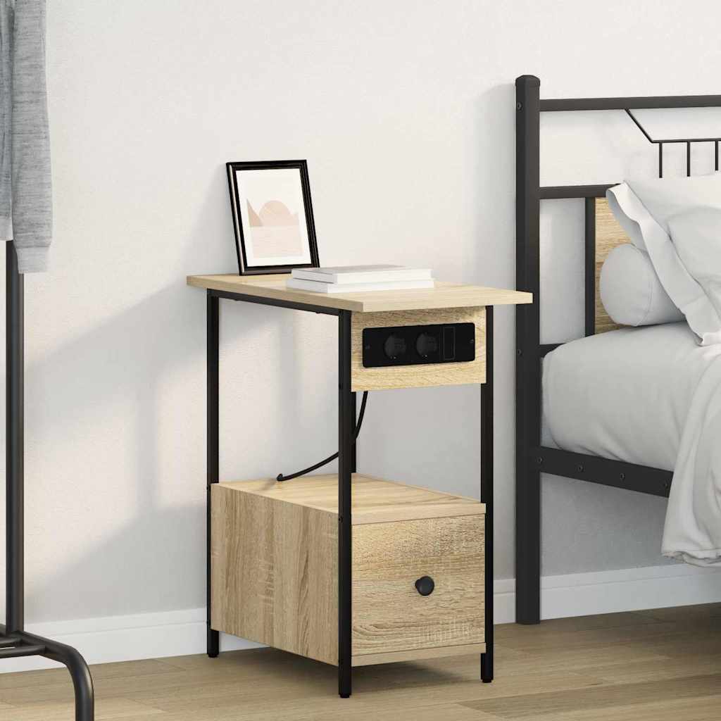 vidaXL Armario de Noche Roble Sonoma 60 x 30 x 61 cm