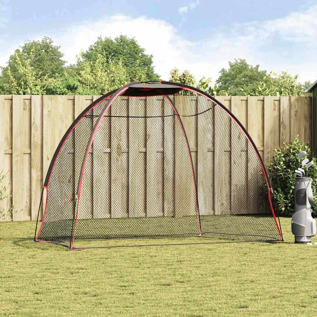 vidaXL Ayuda de Entrenamiento de Golf Negro 314 x 150 x 206 cm