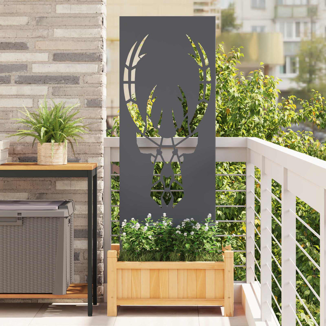 vidaXL Pantalla de Privacidad para Jardín Antracita 50 x 140 cm