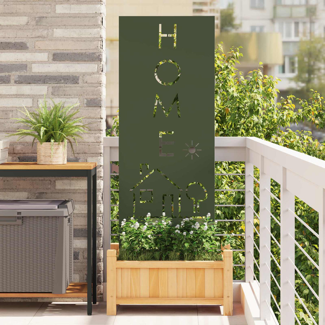 vidaXL Pantalla de Privacidad para Jardín Verde oliva 50 x 140 cm