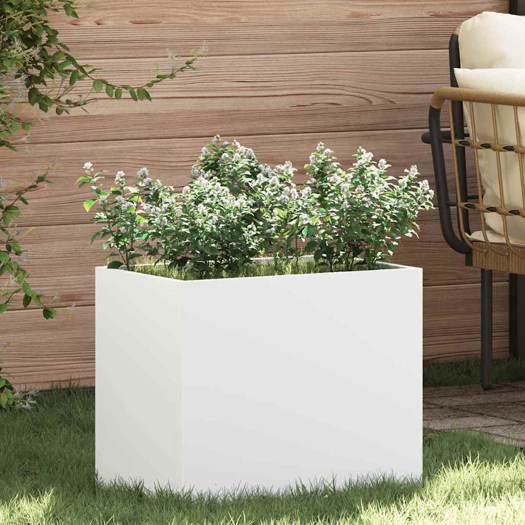 vidaXL Macetero de Jardín 50 x 32 x 40 cm Acero laminado en frío
