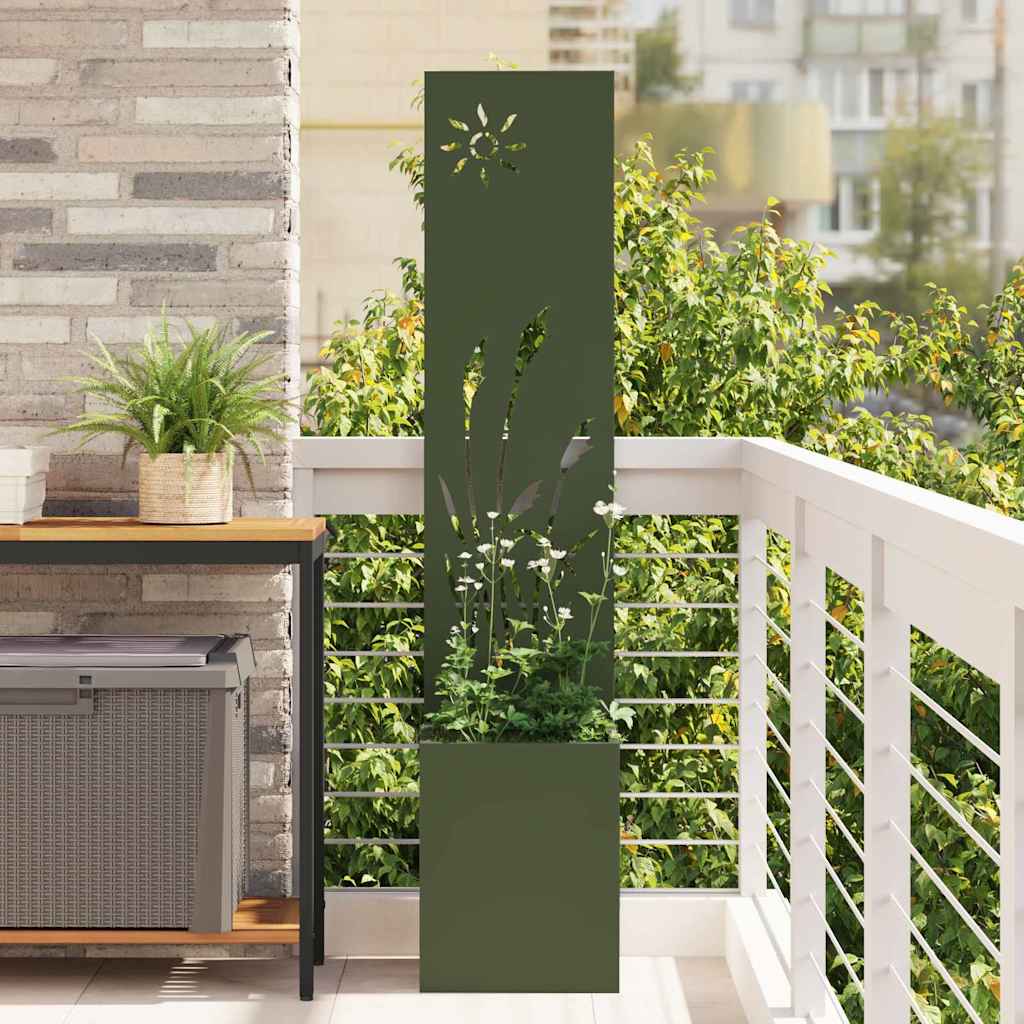 vidaXL Pantalla de Privacidad para Jardín Verde oliva 32 x 32 x 150 cm