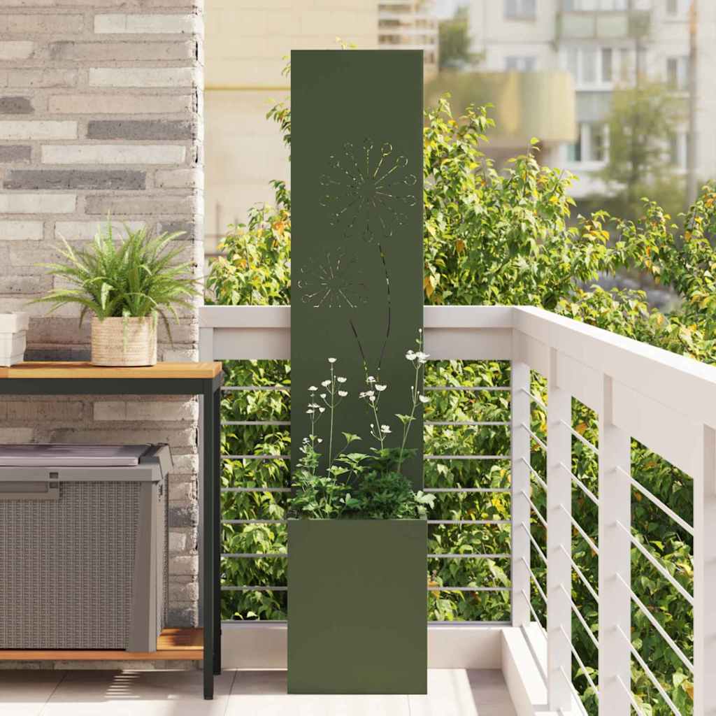 vidaXL Pantalla de Privacidad para Jardín Verde oliva 32 x 32 x 150 cm