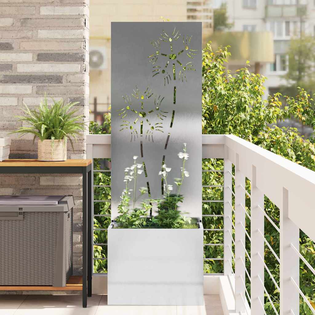 vidaXL Pantalla de Privacidad para Jardín Plata 50 x 32 x 150 cm