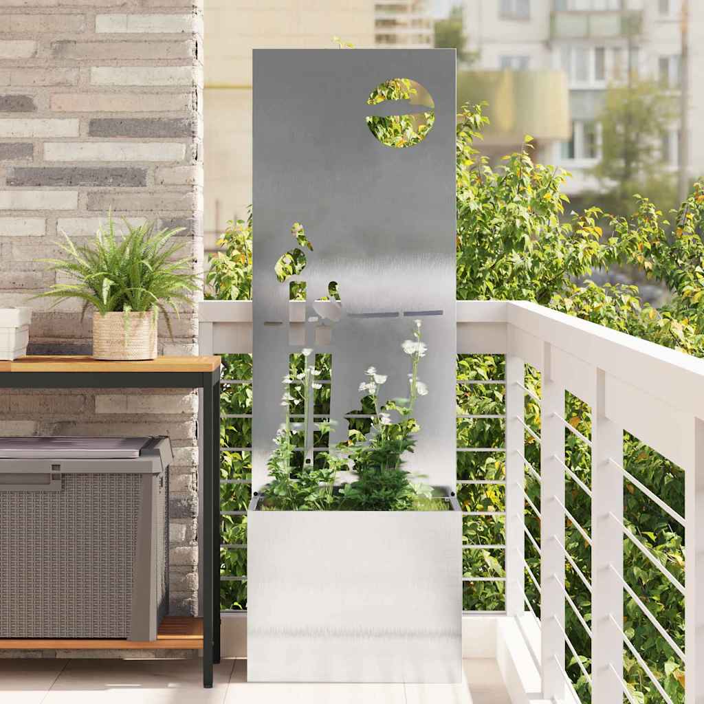 vidaXL Pantalla de Privacidad para Jardín Plata 50 x 32 x 150 cm