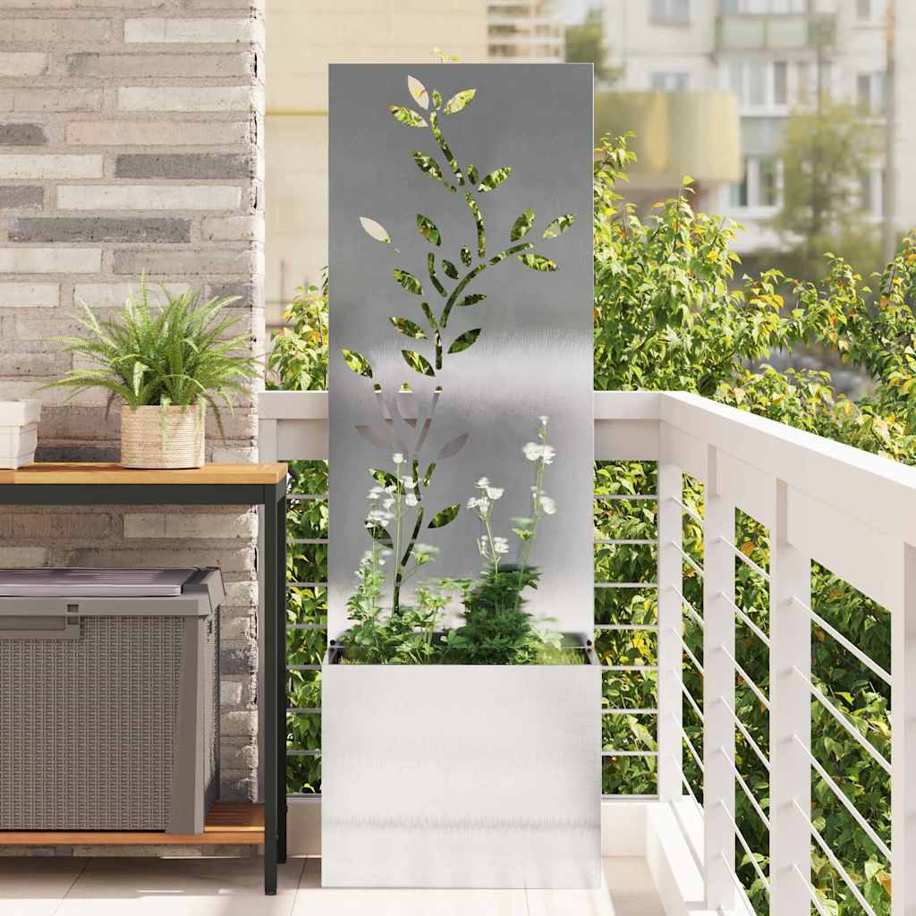 vidaXL Pantalla de Privacidad para Jardín Plata 50 x 32 x 150 cm