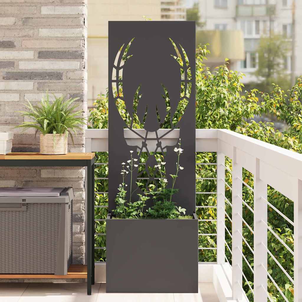 vidaXL Pantalla de Privacidad para Jardín Negro 50 x 32 x 150 cm