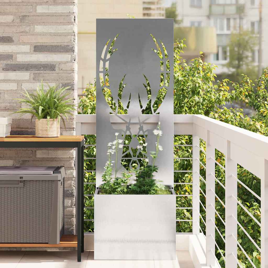 vidaXL Pantalla de Privacidad para Jardín Plata 50 x 32 x 150 cm