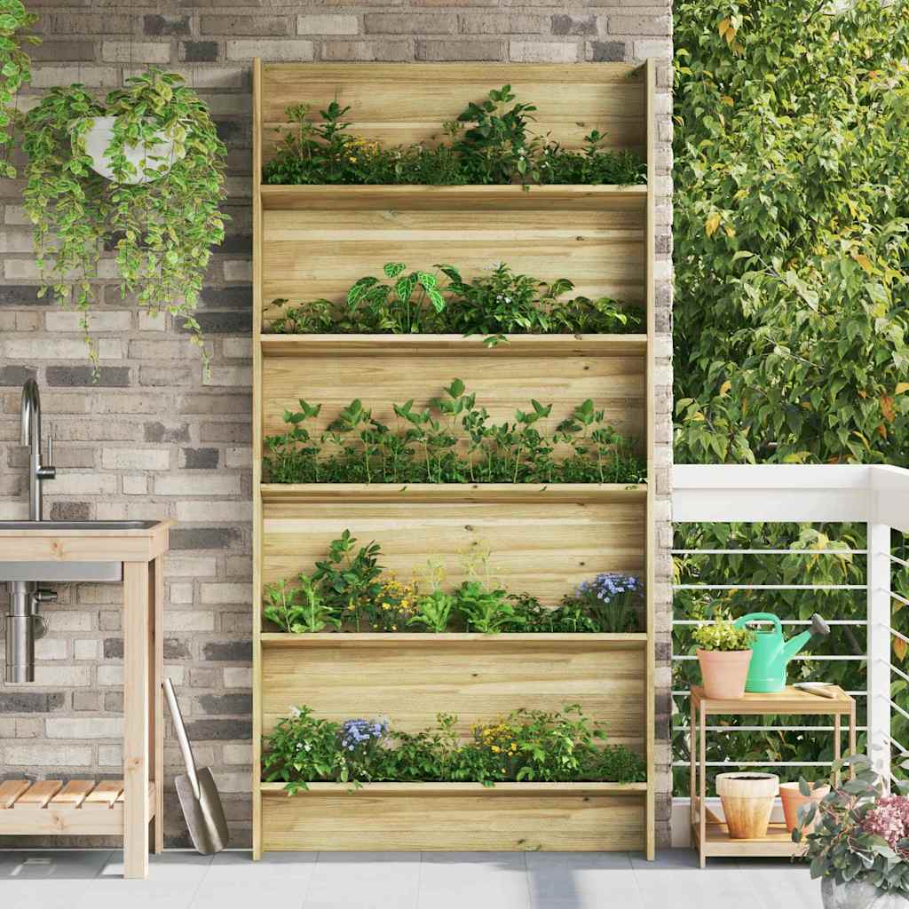 vidaXL Estanterías para plantas Marrón 90 x 15 x 180 cm