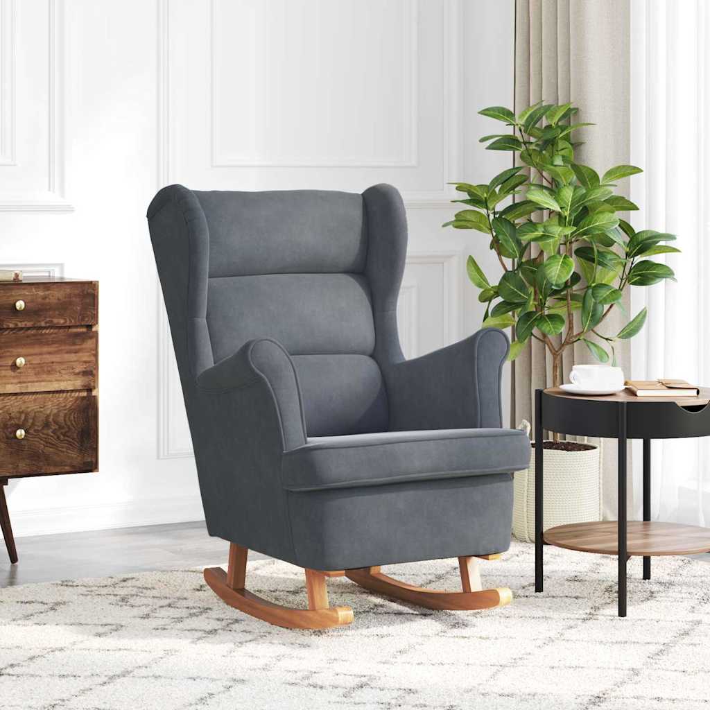 vidaXL Mecedora Gris oscuro 92 x 71 x 100 cm Madera contrachapada