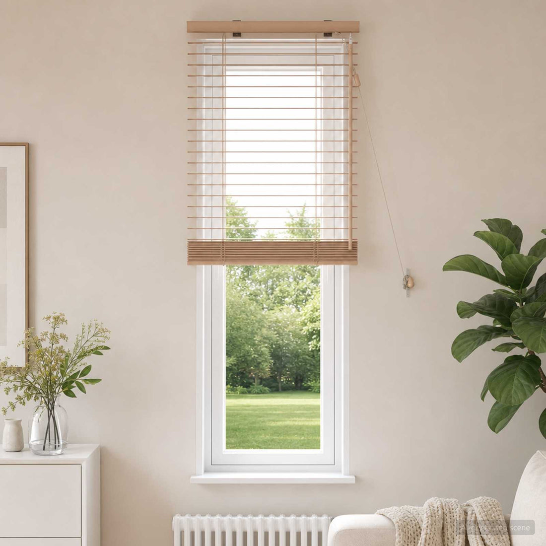 vidaXL Persiana veneciana Aspecto de roble 65 x 130 cm 35 mm