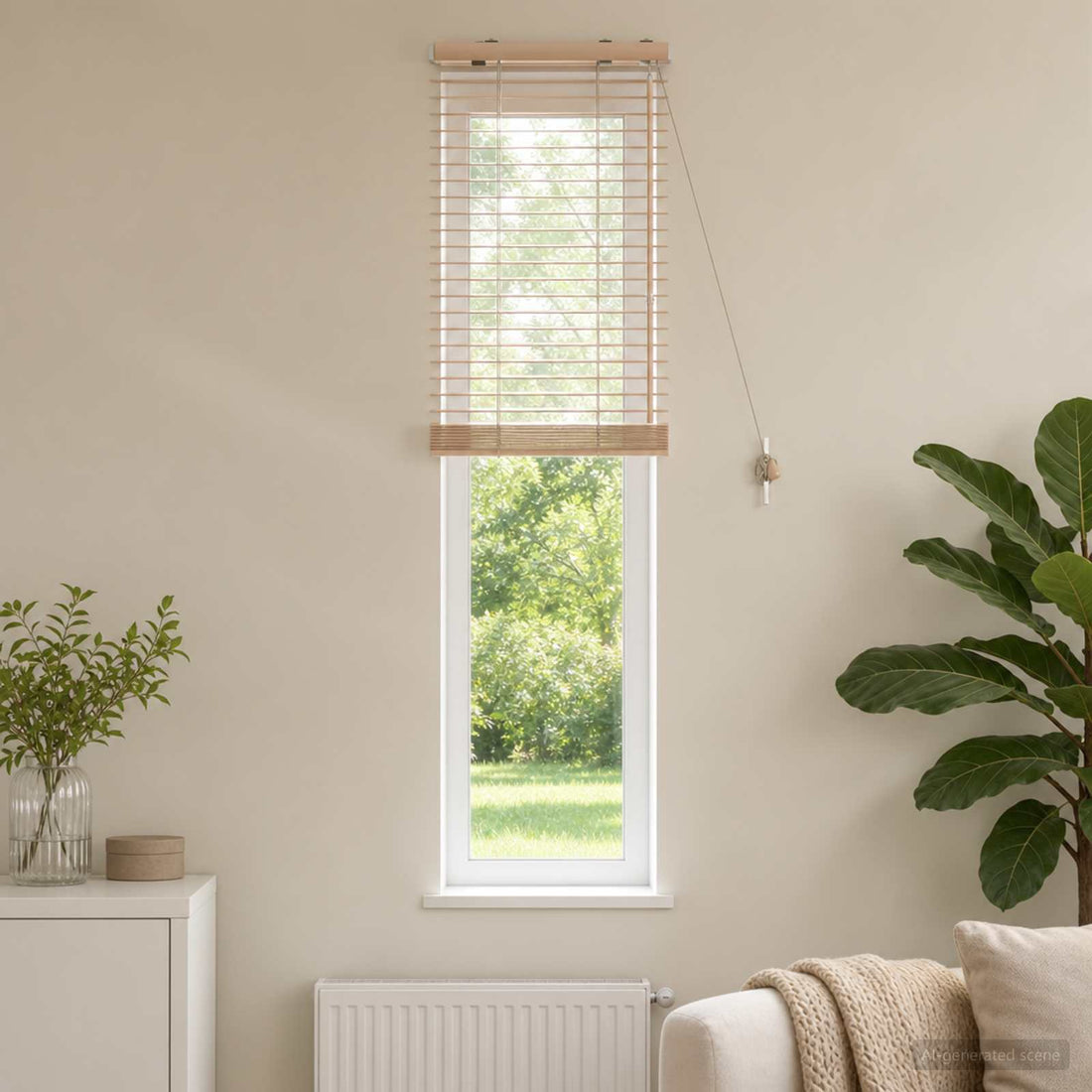 vidaXL Persiana veneciana Aspecto de roble 50 x 160 cm 35 mm