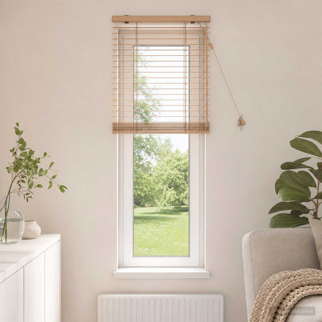 vidaXL Persiana veneciana Aspecto de roble 55 x 160 cm 35 mm