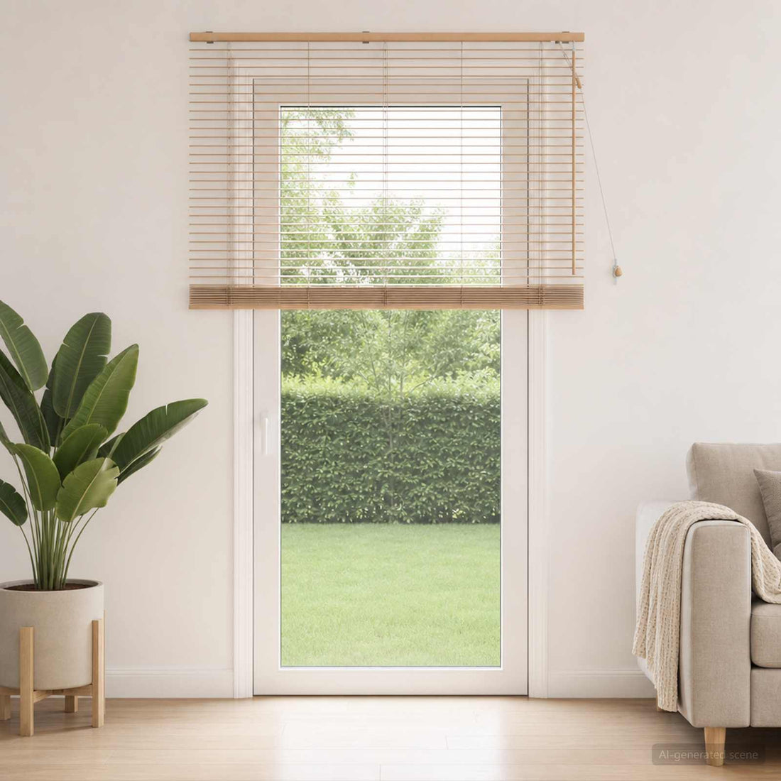 vidaXL Persiana veneciana Aspecto de roble 145 x 250 cm 35 mm