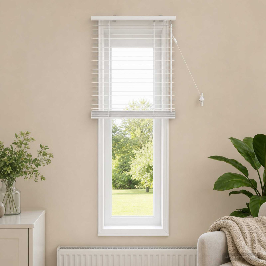 vidaXL Persiana veneciana Blanco 60 x 130 cm 35 mm