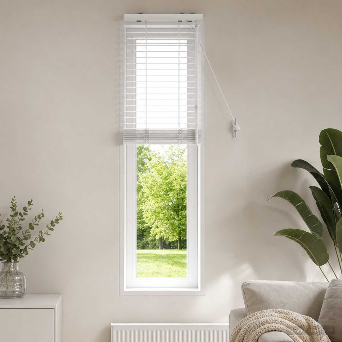 vidaXL Persiana veneciana Blanco 50 x 160 cm 35 mm
