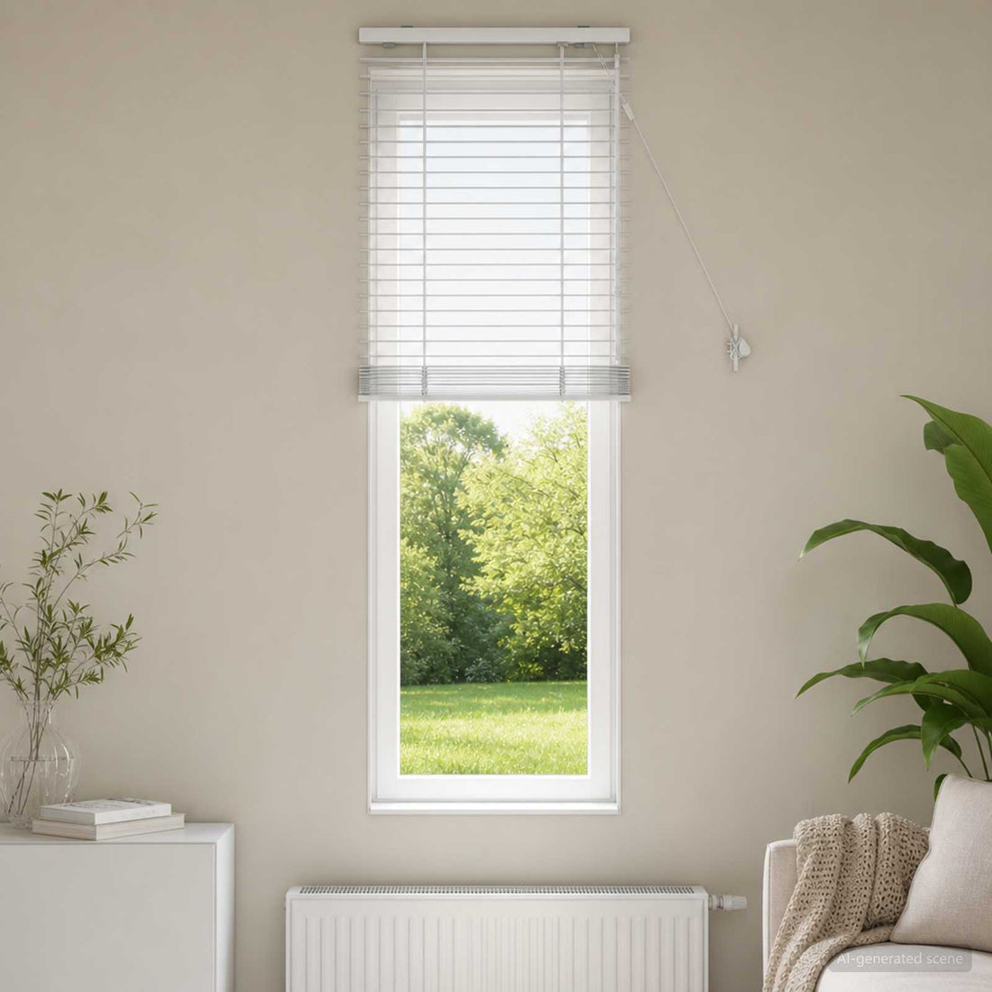 vidaXL Persiana veneciana Blanco 65 x 160 cm 35 mm