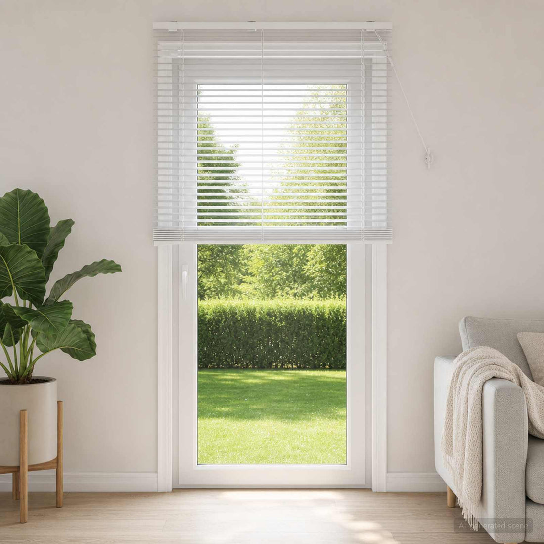 vidaXL Persiana veneciana Blanco 120 x 250 cm 35 mm
