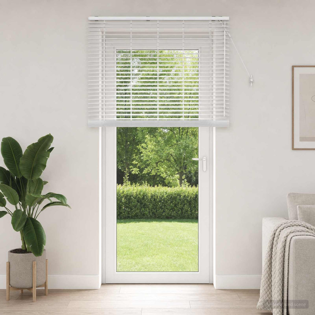 vidaXL Persiana veneciana Blanco 125 x 250 cm 35 mm