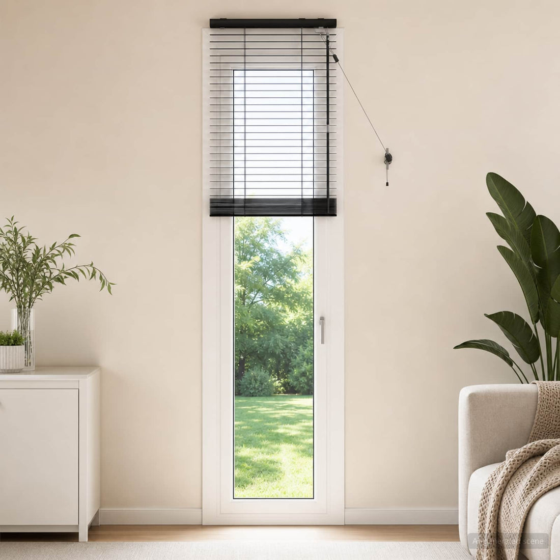 vidaXL Persiana veneciana Negro 50 x 250 cm 35 mm